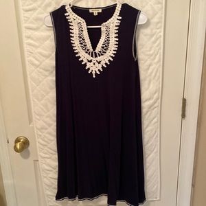 Navy blue max studio dress